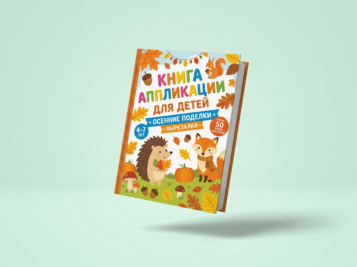 Сколько стоит привезти Книга аппликации для детей осенние поделки вырезалки из Китая в белую