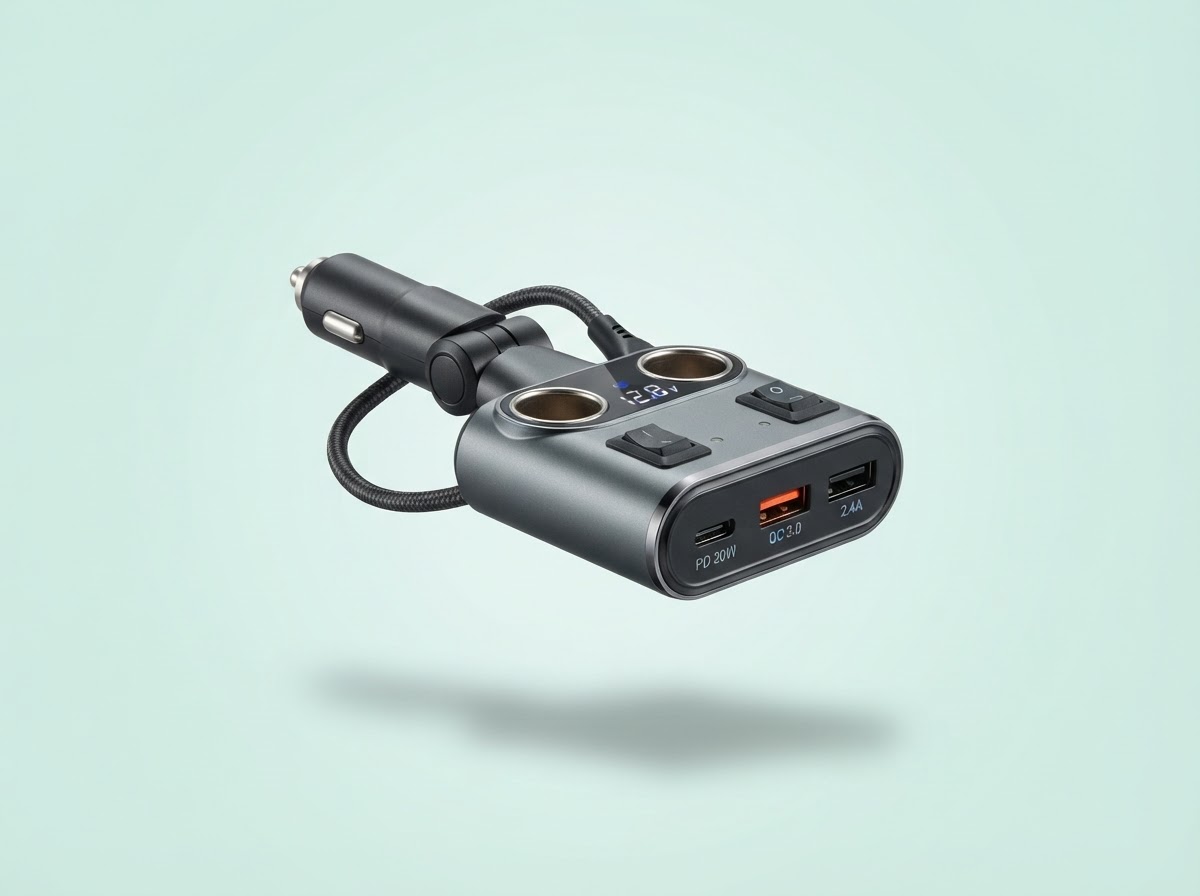 Сколько стоит привезти Разветвитель прикуривателя для авто, USB зарядка в машину из Китая в белую